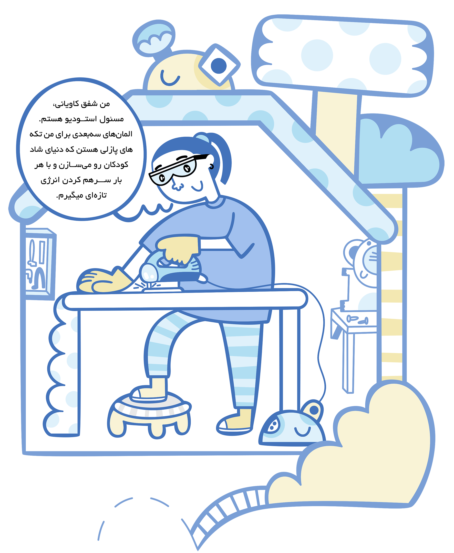 مسئول استودیوی المان های سه بعدی